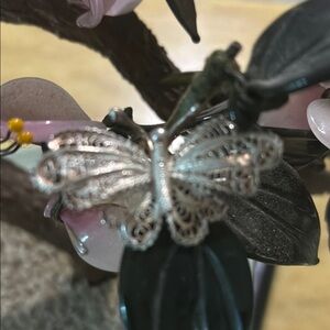 Silver Filigree Butterfly sterling brooch